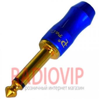 картинка Штекер 6,3мм моно , PEAVEY, корпус металл.,синий от интернет магазина Radiovip