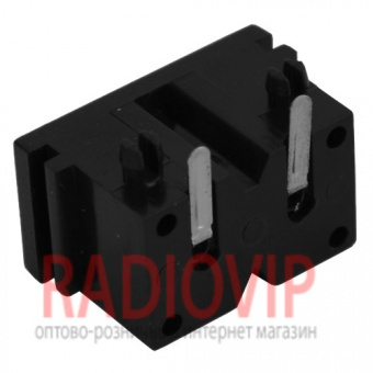 картинка Штекер сетевой 2pin, монтажный, корпус пластик от интернет магазина Radiovip