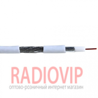 картинка Кабель RG-6/48, (1,02CCS+AL-foil+48x0,12AL), диам-6,8мм, белый, 100м от интернет магазина Radiovip