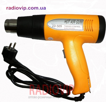 картинка Термофен ZD-509, два режима 250-800W 50-350*C и 250-1500W 50-500*C от интернет магазина Radiovip