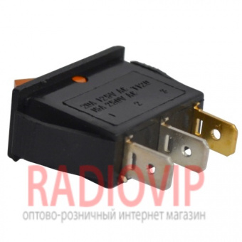 картинка Переключ. с подсветкой узкий IRS-101-1С (ON-OFF), 3pin, 15A, жёлтый от интернет магазина Radiovip