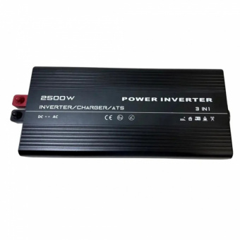 картинка Инвертор с чистой синусоидой 12V в 220V RSC2500P 2500W (макс.5000W) с зарядкой 20А + функция ATS от интернет магазина Radiovip