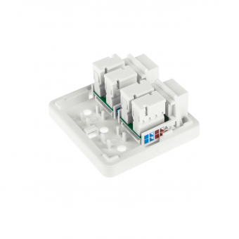 картинка Розетка Logicpower (LP-114) 2-порт.RJ-45.кат.5е UTP от интернет магазина Radiovip
