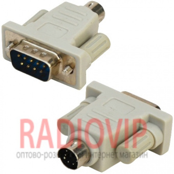 картинка Переходник  гн.DB 9pin-шт.mini din 6pin от интернет магазина Radiovip