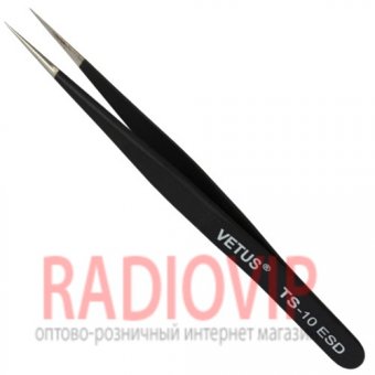 картинка Пинцет радиотехнический ESD, Vetus TS-10 от интернет магазина Radiovip
