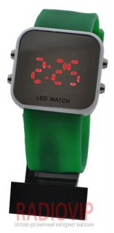 Часы наручные 1004 LED зеркало