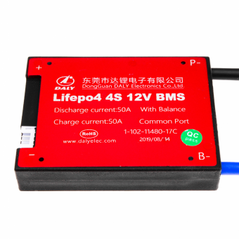 картинка BMS плата Lifepo4 12V 4S 50A симметрия от интернет магазина Radiovip