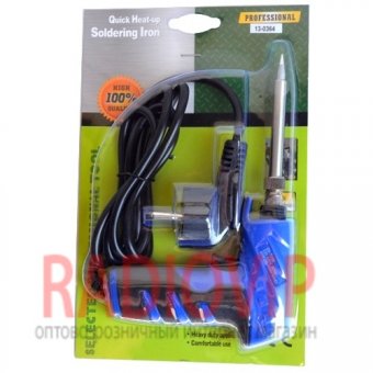 картинка Паяльник-пистолет ZD-723N, 40W, 220V, керам. нагреватель, с колпачком от интернет магазина Radiovip