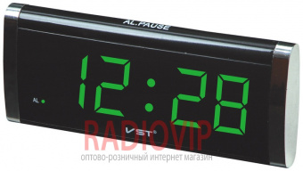 Часы сетевые 730-2 зеленые