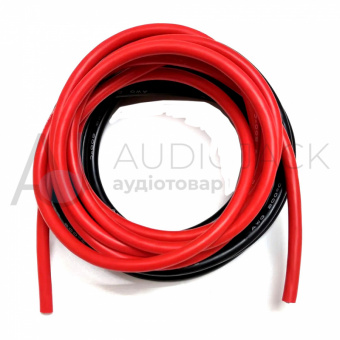 картинка Кабель питания силиконовый 6AWG, 1Cх16мм2, гибкий, 1м от интернет магазина Radiovip