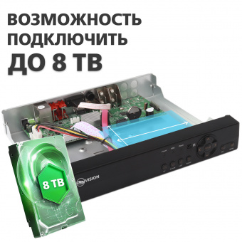 картинка Гибридный видеорегистратор AHD Green Vision GV-A-S038/04 5MP от интернет магазина Radiovip