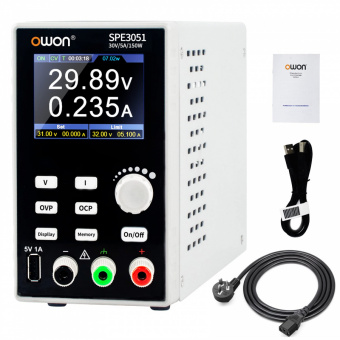 картинка Лабораторный блок питания OWON SPE3051(U), 150Вт, 30В, 5А от интернет магазина Radiovip