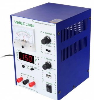 картинка Лабораторный блок питания YIHUA 1503D, 15B, 3A от интернет магазина Radiovip