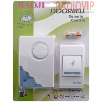 картинка Беспроводной дверной звонок BAOJI 307 DC от интернет магазина Radiovip