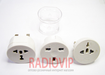картинка Переходник на американка/евророзетка 4 в 1-ой  от интернет магазина Radiovip