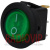 картинка Переключатель круглый с подсв. MIRS-101-8C ON-OFF, 3pin, 6,5A, 220V, зелёный от интернет магазина Radiovip
