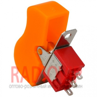 картинка Тумблер с клавишей RLS-102-D1 (ON-ON), 3pin, 3A 250VAC, желтый от интернет магазина Radiovip