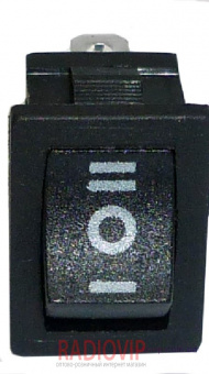 картинка Перекл. клавишн. 3pin без подсв.ON-OFF-ON 3A чёрн. от интернет магазина Radiovip