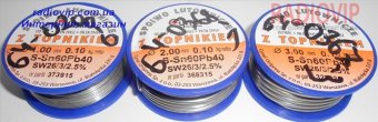 картинка Припой Cynel ПОС-60 Sn-60% Pb-40% 3,0мм 0,100кг Cynel от интернет магазина Radiovip