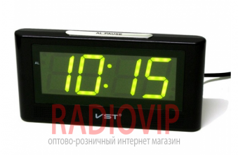 Часы сетевые 732-2 зеленые