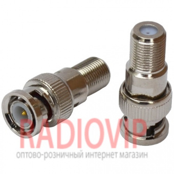 картинка Переходник шт.BNC- гн.F, латунь, HQ от интернет магазина Radiovip