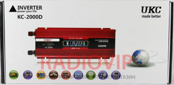 картинка Инвертор 12-220 KC-2000D 2000W с LCD дисплеем от интернет магазина Radiovip
