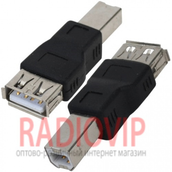 картинка Переходник USB гн.А- шт.В от интернет магазина Radiovip