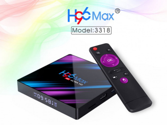 картинка Приставка Android Smart TV H96 Max 4-64gb от интернет магазина Radiovip