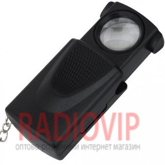 картинка Лупа ручная MG21008A выдвижная с Led подсветкой, 20Х, диам-21мм от интернет магазина Radiovip