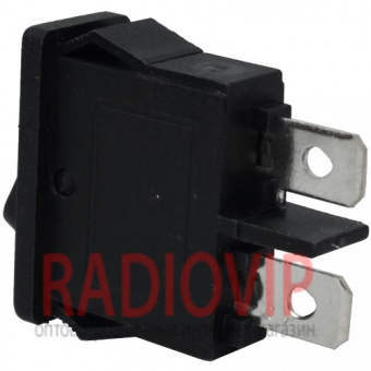 картинка Переключатель MRS-101-5С3 ON-OFF, 2pin, 6A, 220V, черный от интернет магазина Radiovip
