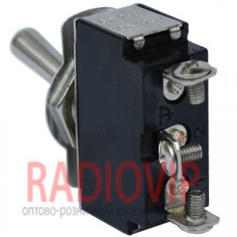 картинка Тумблер KN3(B)-103 (ON-OFF-ON), 3pin, 6A 250VAC от интернет магазина Radiovip
