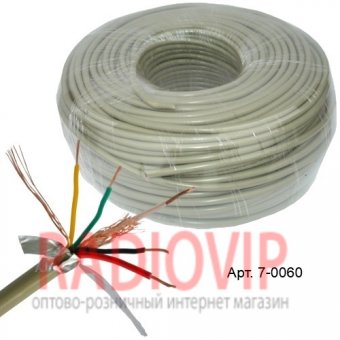 картинка Кабель CCTV (7/0.2Cu+64/0.12Cu) от интернет магазина Radiovip