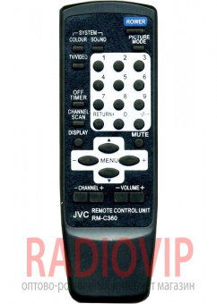 картинка Пульт JVC  RM-C360 как ориг (черн) от интернет магазина Radiovip