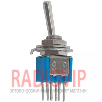 картинка Тумблер mid.6pin (ON-OFF-ON) от интернет магазина Radiovip