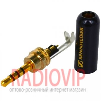 картинка Штекер 2,5мм 4C, Sennheiser, металл. корпус, чёрный от интернет магазина Radiovip