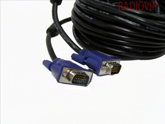 картинка ШНУР  VGA--VGA  10m (черн) от интернет магазина Radiovip