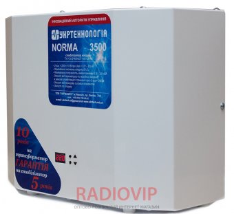 картинка Стабилизатор NORMA 3,5 кВА от интернет магазина Radiovip