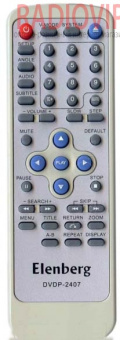 картинка Пульт DVD  ELENBERG  DVDP-2407 как ориг(SATURN ST1703 DVD) от интернет магазина Radiovip