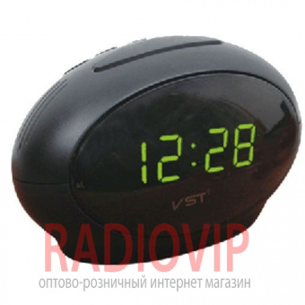 Часы сетевые 711-2 зеленые
