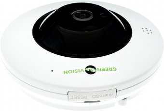 картинка Купольная IP камера Green Vision GV-076-IP-ME-DIS40-20 (360) от интернет магазина Radiovip