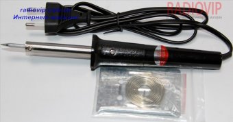 картинка Паяльник  ZD406K 40W-Запасное жало+ подставка+припой от интернет магазина Radiovip