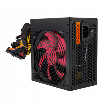 картинка Блок питания ATX-500W, 12см, BLACK от интернет магазина Radiovip