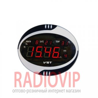 Часы сетевые 770 Т-1 красные, пульт Д/У