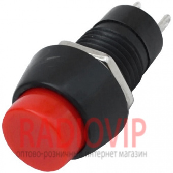 картинка Кнопка PBS-20В без фиксации OFF-(ON), 2pin, 1А 250V, красная от интернет магазина Radiovip
