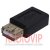 картинка Переходник гнездо USB A- гнездо micro USB от интернет магазина Radiovip