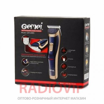 картинка Машинка для стрижки волос Gemei GM-6005 от интернет магазина Radiovip