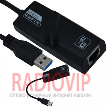картинка Адаптор USB 3.0 (шт.USB- гн.8Р8С) от интернет магазина Radiovip