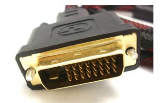 картинка Шнур шт. DVI(24+1) -шт. DVI(24+1), 3м. с ферритами от интернет магазина Radiovip