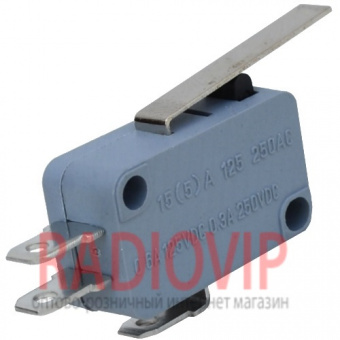 картинка Микропереключатель с лапкой MSW-02 ON-(ON), 3pin, 10A, 125/250VAC от интернет магазина Radiovip