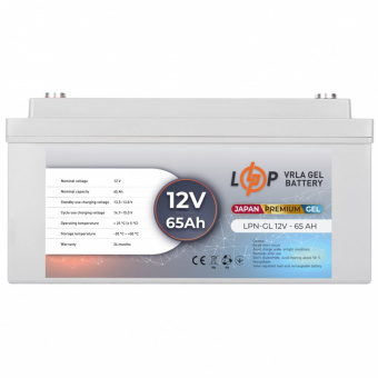 картинка Аккумулятор гелевый LPN-GL 12V - 65 Ah от интернет магазина Radiovip